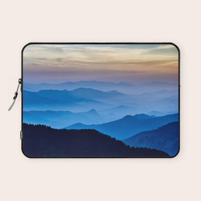 Beautiful Blue Sky Mountains Laptop Sleeve Gallery Image 1