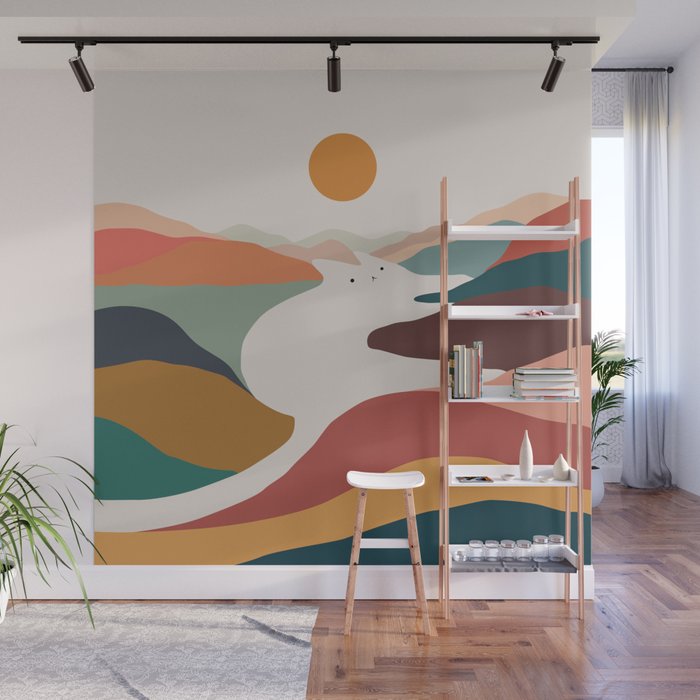 Cat Landscape 190 Wall Mural Gallery Image 1
