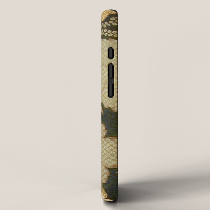 Edo Period Floral Kimono Fragment Print iPhone Case Gallery Image 2