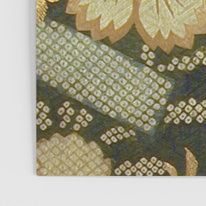 Edo Period Floral Kimono Fragment Print Poster Gallery Image 3