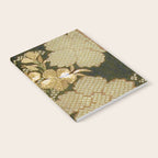 Edo Period Floral Kimono Fragment Print Notebook Gallery Image 2