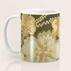 Edo Period Floral Kimono Fragment Print Coffee Mug Gallery Image 3