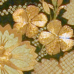 Edo Period Floral Kimono Fragment Print Coffee Mug Gallery Image 2
