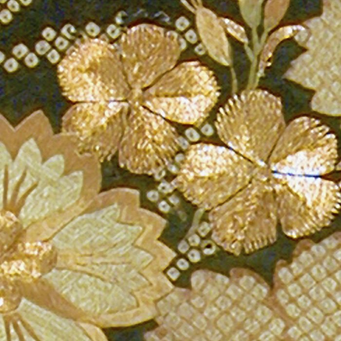 Edo Period Floral Kimono Fragment Print Coffee Mug Gallery Image 2