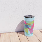 Fractal Bear - neon colorways Travel Mug Gallery Image 4