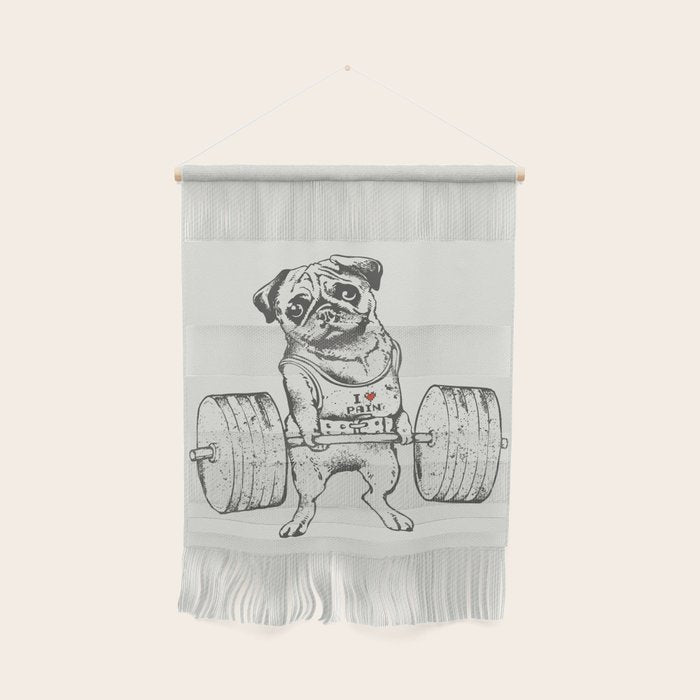 Pug Lift Wall Hanging