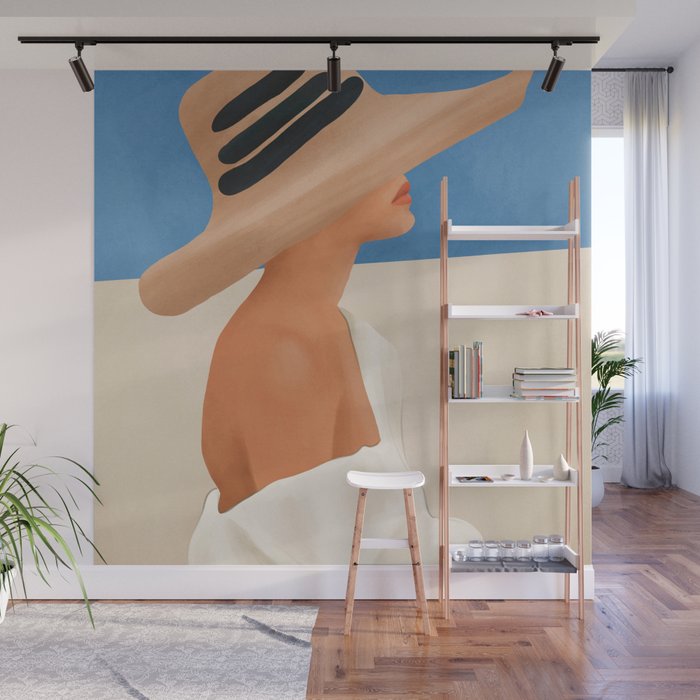 Summer Hat Wall Mural Gallery Image 1