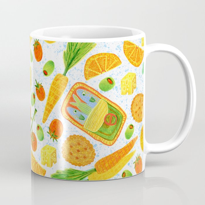 Kitchen Snacks & Apps in Orange & White Coffee Mug Gallery Image 1