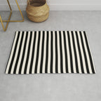 Broad Stripe - black and alabaster Rug Gallery Image 1