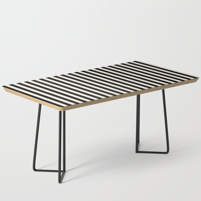 Broad Stripe - black and alabaster Coffee Table Gallery Image 1