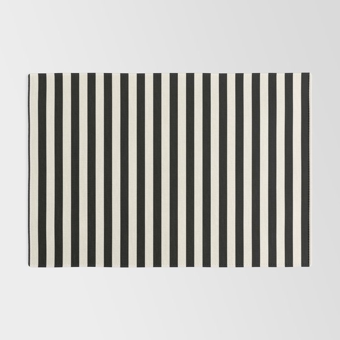 Broad Stripe - black and alabaster Rug Gallery Image 2
