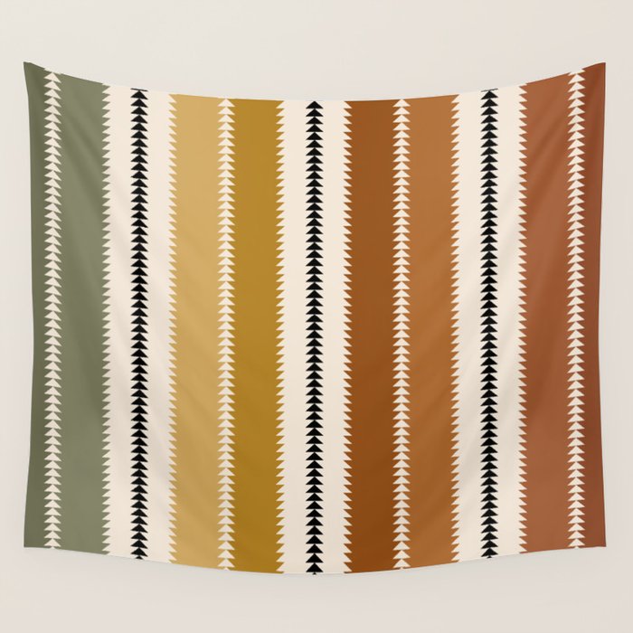 Western Stripes XII Rustic Desert Wall Tapestry Gallery Image 1