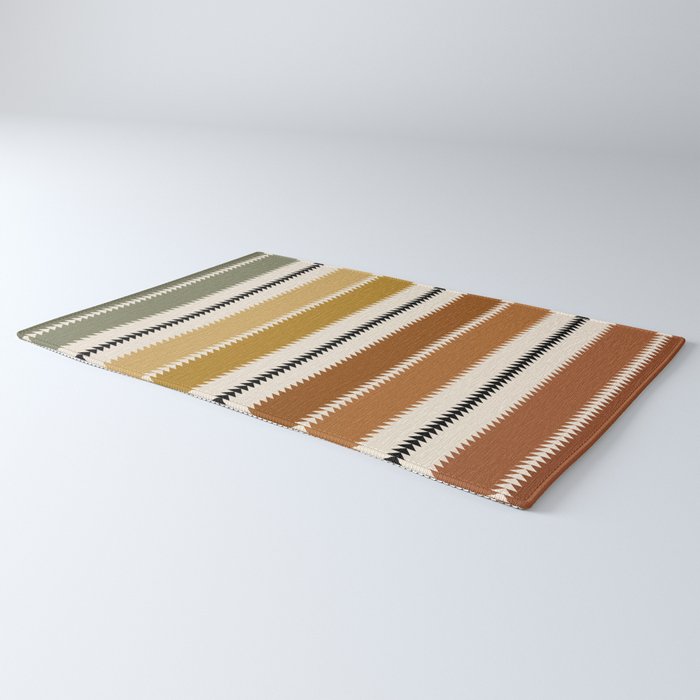 Western Stripes XII Rustic Desert Rug Gallery Image 3