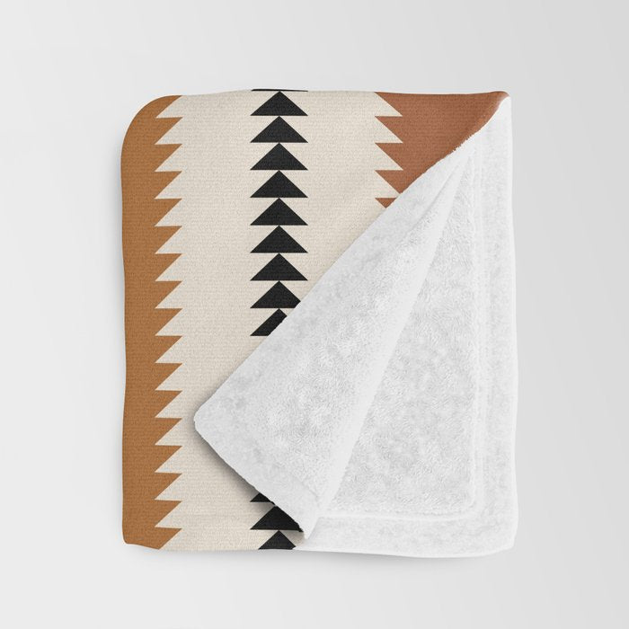 Western Stripes XII Rustic Desert Throw Blanket Gallery Image 3