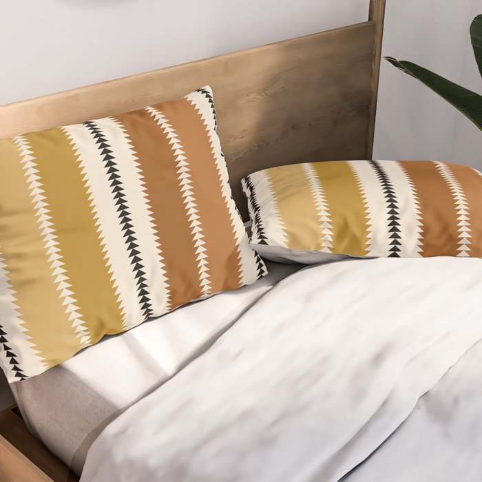 Western Stripes XII Rustic Desert Pillow Sham Gallery Image 2