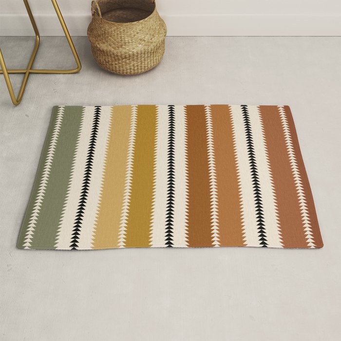 Western Stripes XII Rustic Desert Rug Gallery Image 1