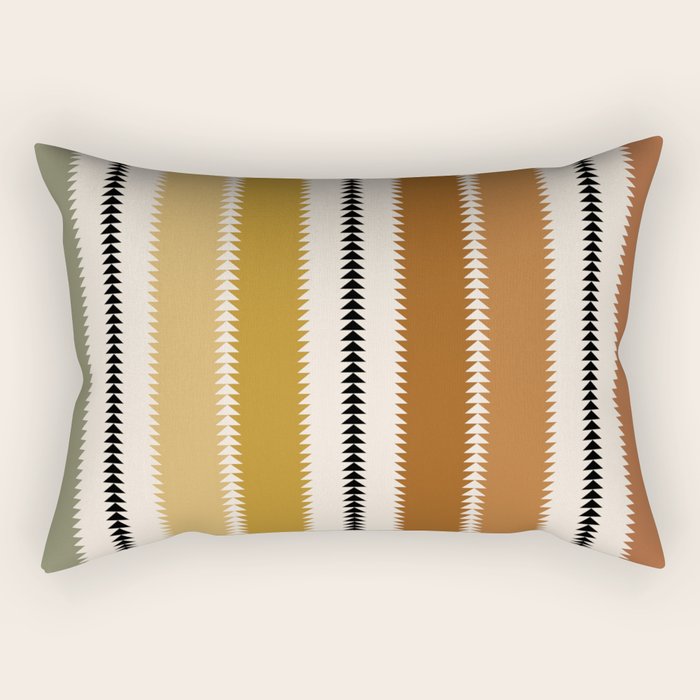 Western Stripes XII Rustic Desert Rectangular Pillow Gallery Image 1