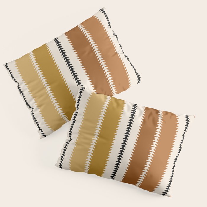 Western Stripes XII Rustic Desert Pillow Sham Gallery Image 1