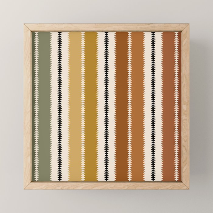 Western Stripes XII Rustic Desert Mini Art Print Gallery Image 1