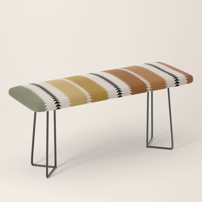Western Stripes XII Rustic Desert Bench Gallery Image 1