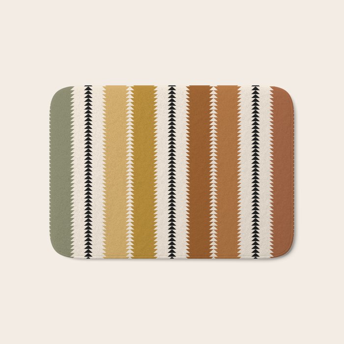 Western Stripes XII Rustic Desert Bath Mat Gallery Image 1