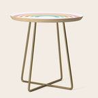 Simple Happy Rainbow Art Side Table Gallery Image 1