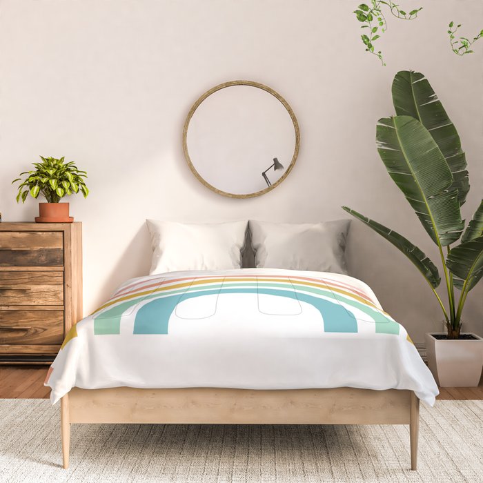 Simple Happy Rainbow Art Comforter Gallery Image 3