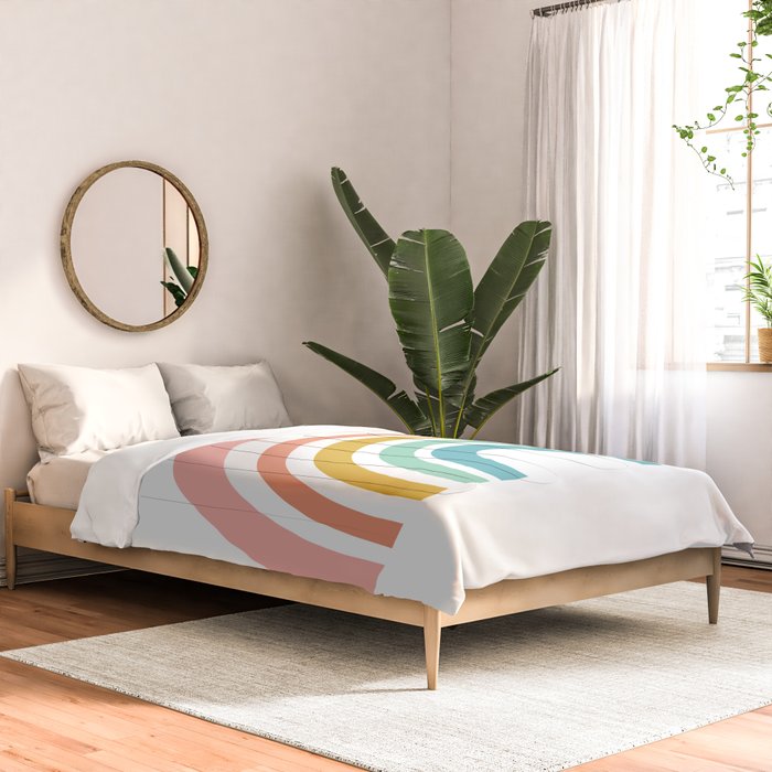 Simple Happy Rainbow Art Comforter Gallery Image 2
