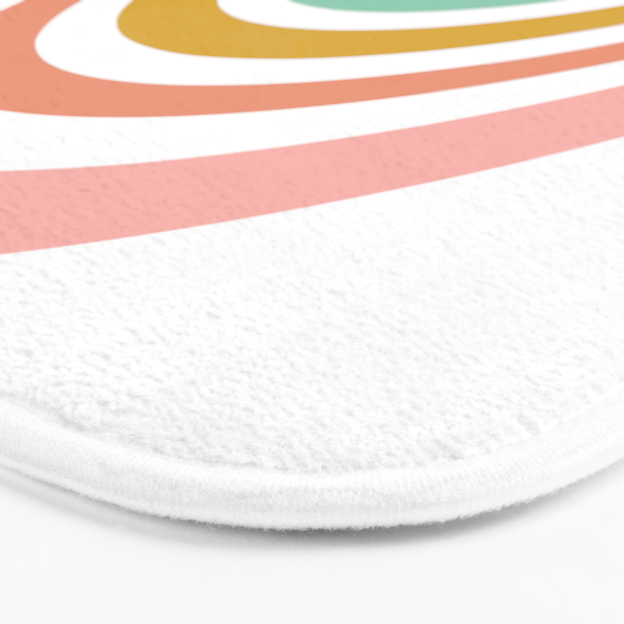 Simple Happy Rainbow Art Bath Mat Gallery Image 3