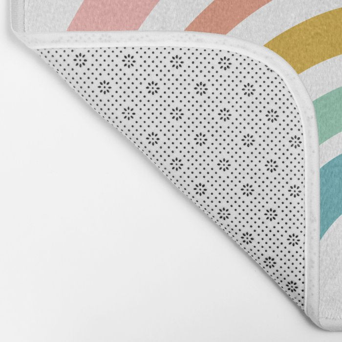 Simple Happy Rainbow Art Bath Mat Gallery Image 2