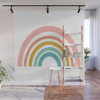 Simple Happy Rainbow Art Wall Mural Gallery Image 1