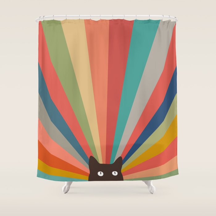 Cat Landscape 48 Shower Curtain Gallery Image 1