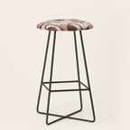 Linocut Tulip Pattern #2 Stool Gallery Image 1