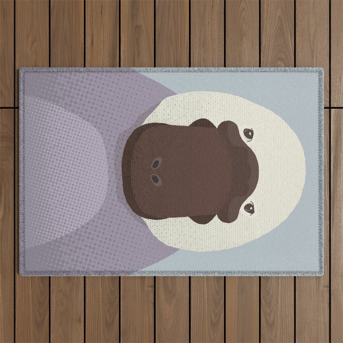 Whimsy Platypus, Animal Portrait Outdoor Rug Gallery Image 1