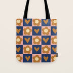 Brown and pink Tote Bag Gallery Image 1