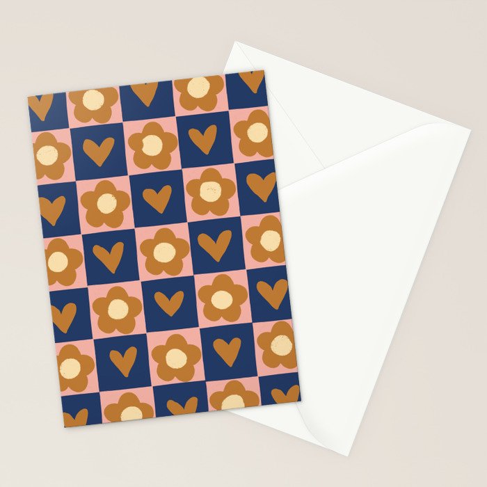 Brown and pink Stationery Card Gallery Image 2