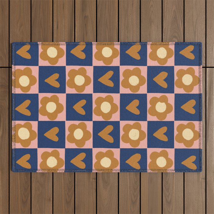 Brown and pink Outdoor Rug Gallery Image 1