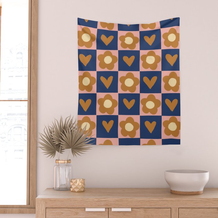 Brown and pink Wall Tapestry Gallery Image 2