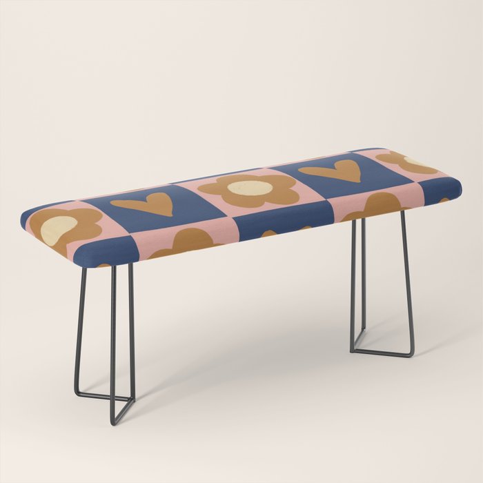Brown and pink Bench Gallery Image 1