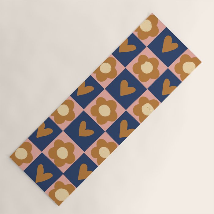Brown and pink Yoga Mat Gallery Image 1