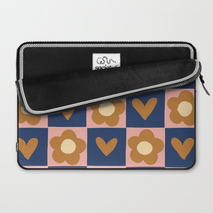 Brown and pink Laptop Sleeve Gallery Image 2