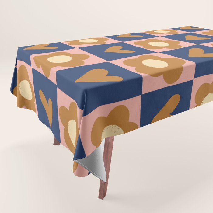 Brown and pink Tablecloth Gallery Image 1