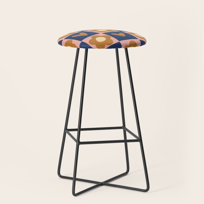 Brown and pink Stool Gallery Image 1
