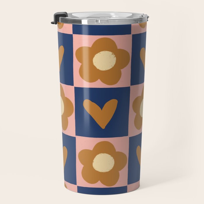 Brown and pink Travel Mug Gallery Image 3