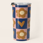Brown and pink Travel Mug Gallery Image 3