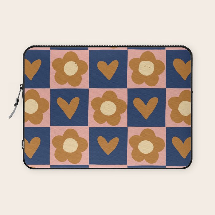 Brown and pink Laptop Sleeve Gallery Image 1