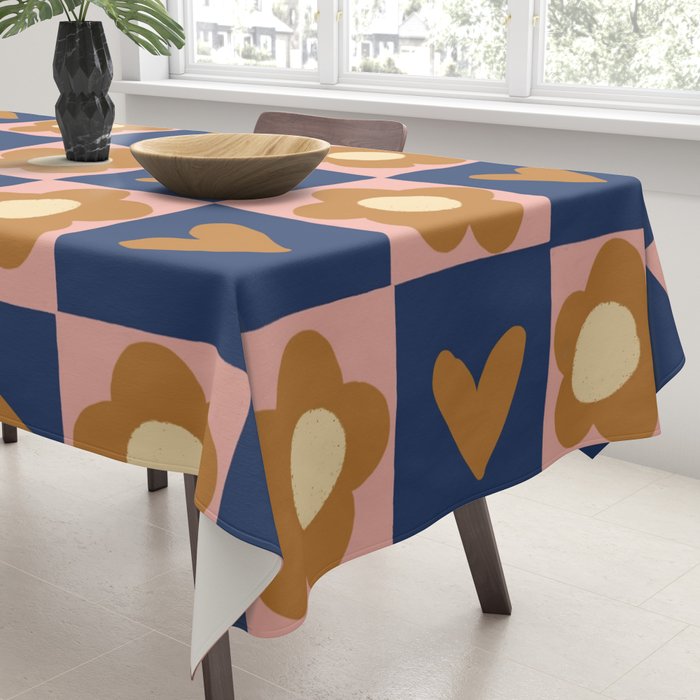Brown and pink Tablecloth Gallery Image 3