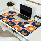 Brown and pink Desk Mat Gallery Image 2
