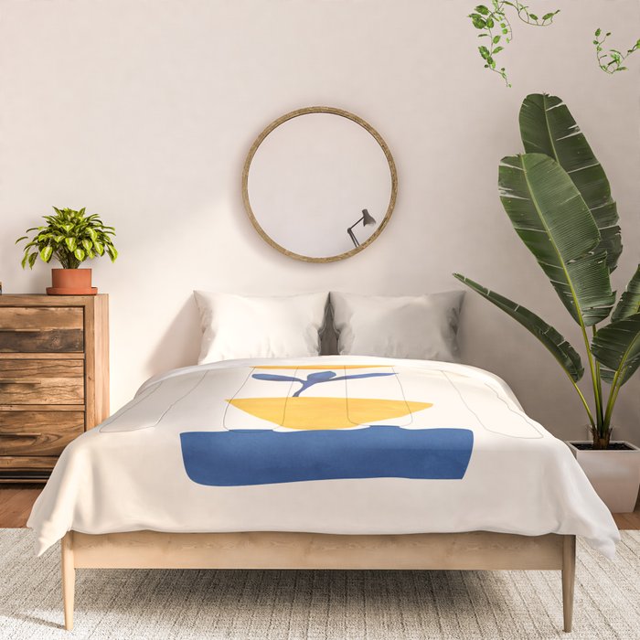 Sunny Sprout Modernist Abstract Botanic Comforter Gallery Image 3