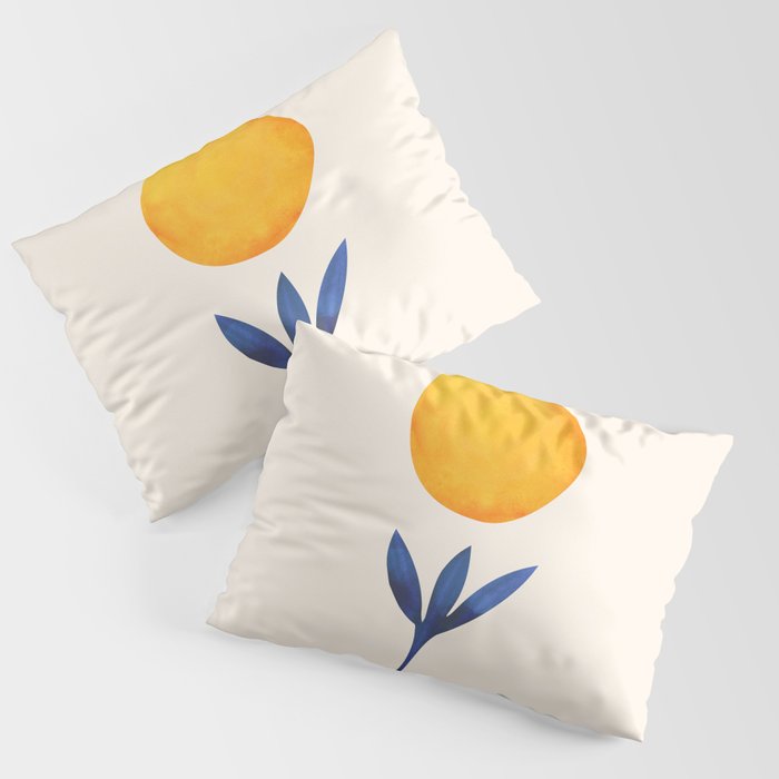 Sunny Sprout Modernist Abstract Botanic Pillow Sham Gallery Image 3